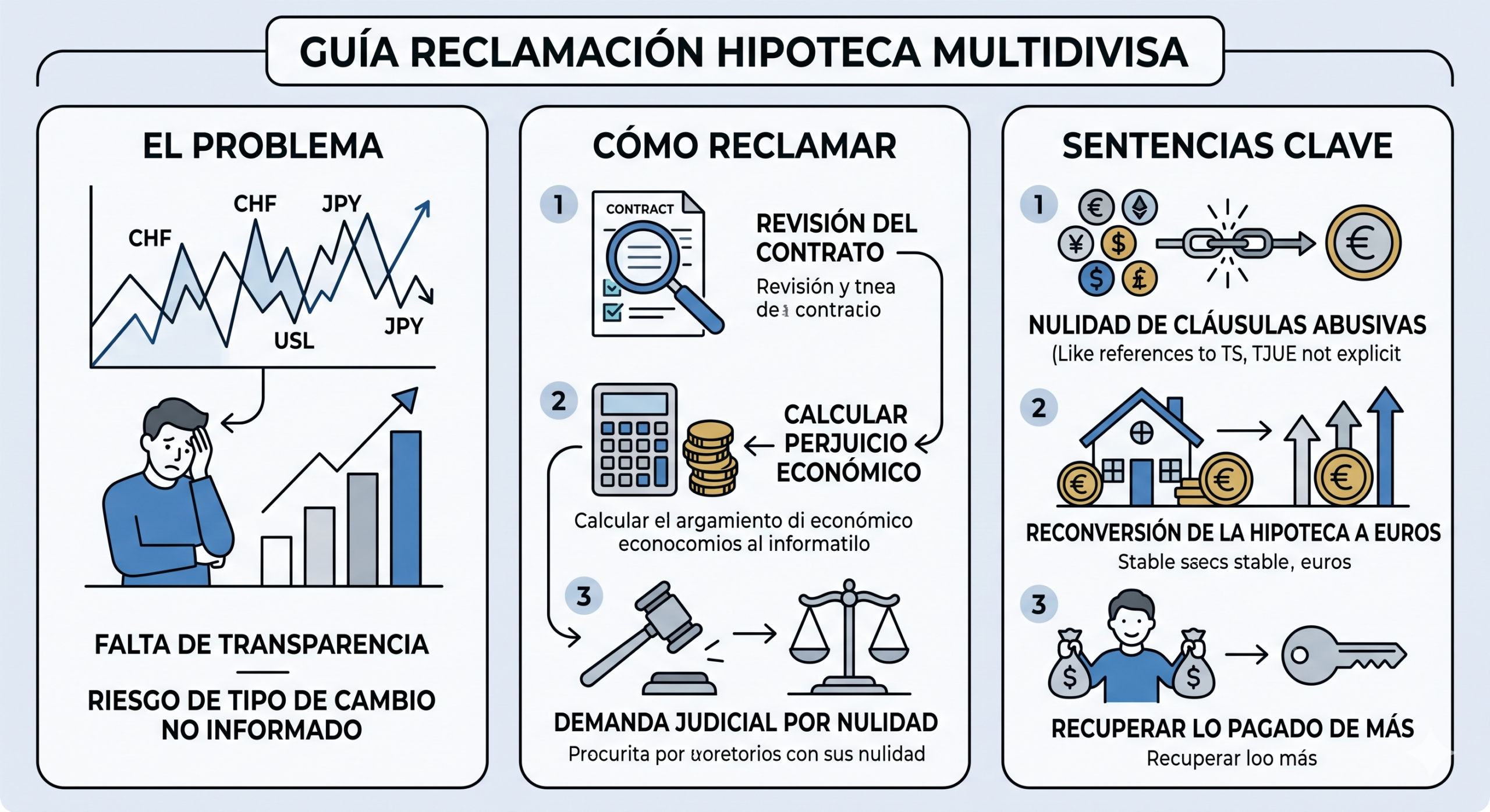 Hipoteca multidivisa: cómo reclamar y qué sentencias te favorecen