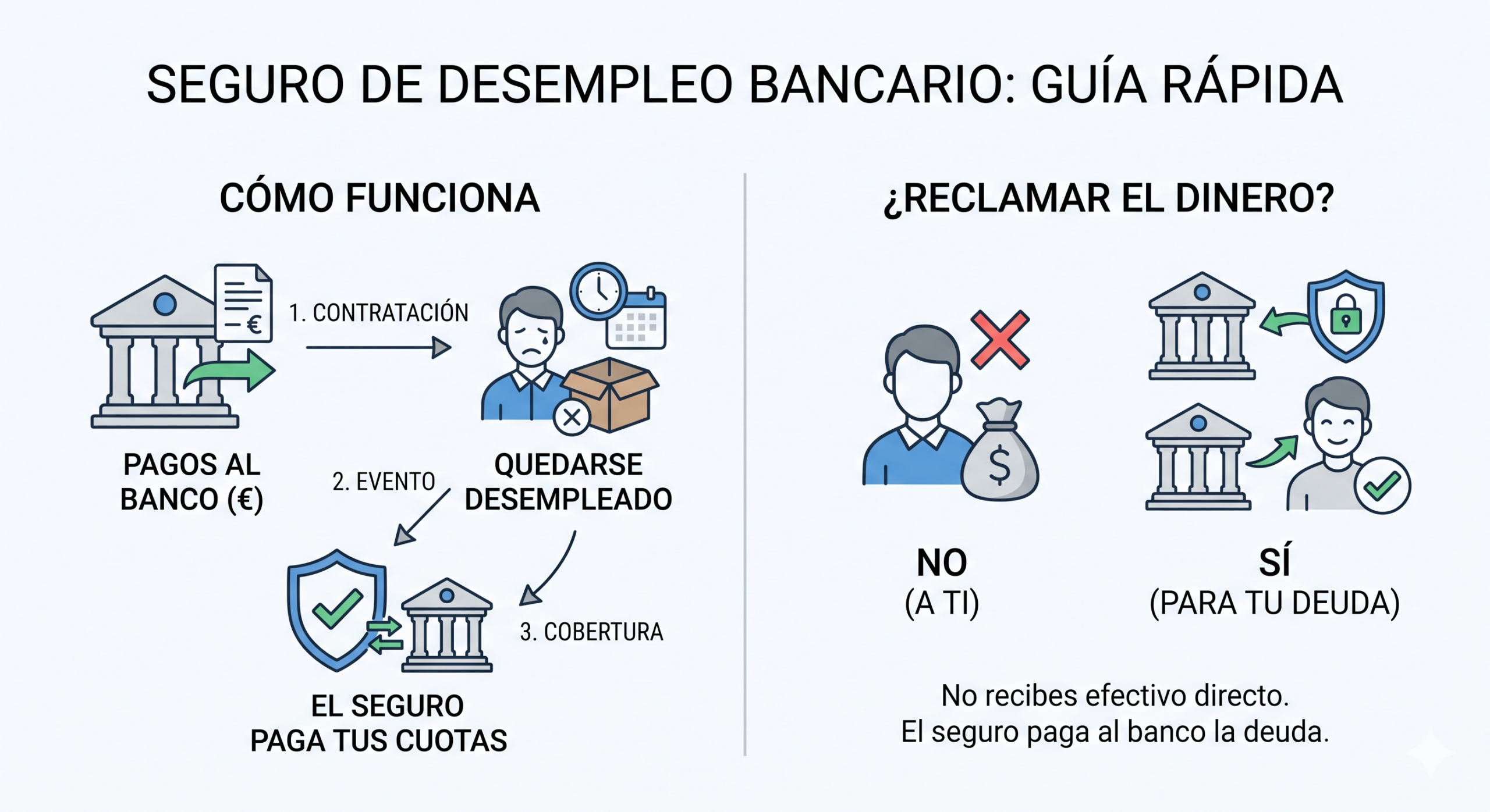Seguro de desempleo bancario: cómo funciona y si puedes reclamar el dinero